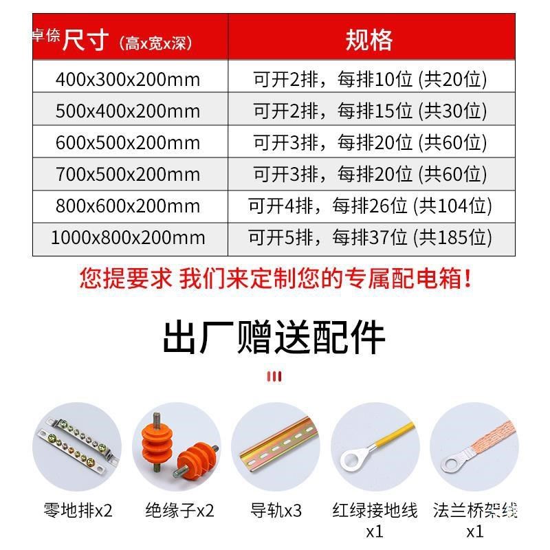 600x800mm低压控制箱双层门配电箱挂墙基业箱智能家居明装箱