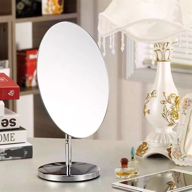 新款单面大号台式椭圆化妆镜高清柜台试妆旋转梳妆镜欧式美容镜子,住宅家具,化妆镜,淘宝优惠券,粉丝福利购,淘宝优惠卷