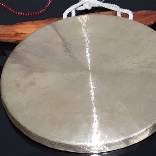 响铜30CM平底锣30公分低音锣开道锣平面锣道士铜锣9寸白光锣神锣