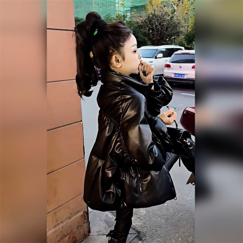 高级感咖色pu皮棉衣棉服女冬季宽松中长款外套加厚保暖面包服棉袄,女装/女士精品,棉衣/棉服,淘宝优惠券,粉丝福利购,淘宝优惠卷