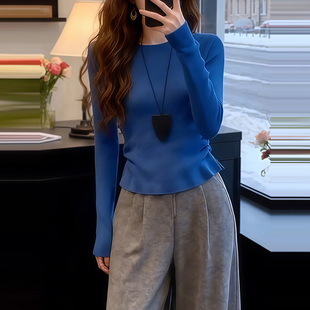 长袖 显瘦针织衫 上衣 韩系修身 M982秋冬2025新款