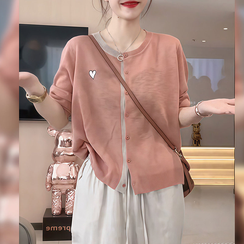 气质拼接假两件针织开衫外套女秋季新款洋气时尚拼色别致漂亮上衣,女装/女士精品,毛针织衫,淘宝优惠券,粉丝福利购,淘宝优惠卷