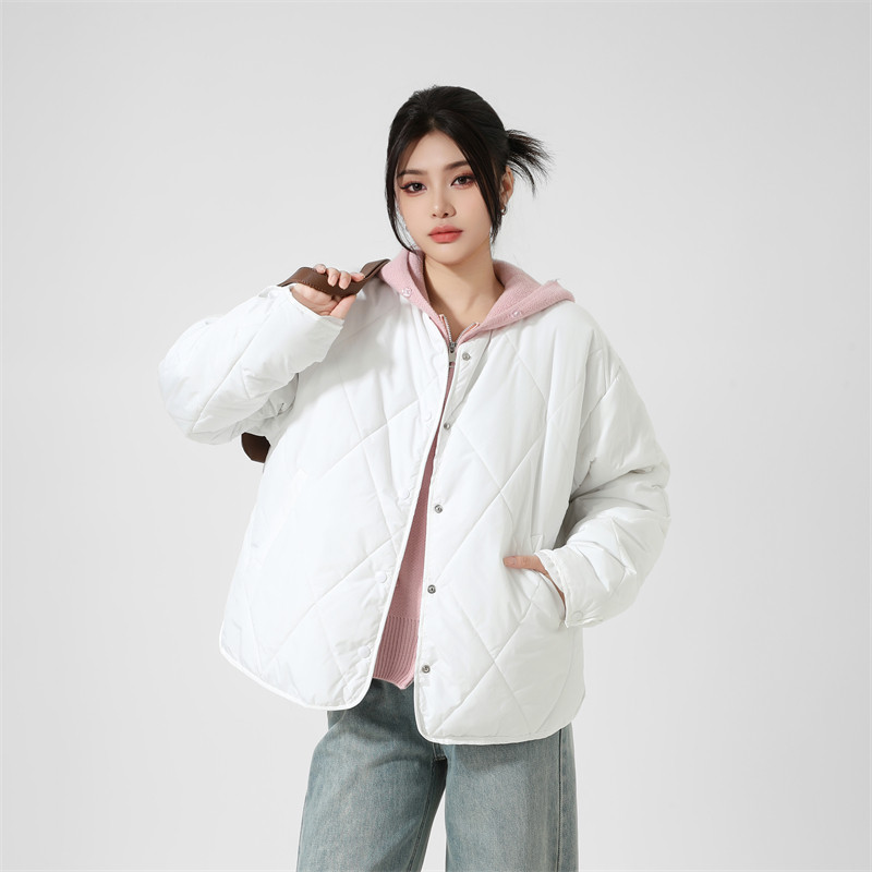 韩系小个子女生冬季棉服洋气轻薄夹棉保暖外套开衫长袖白色棉衣女,女装/女士精品,棉衣/棉服,淘宝优惠券,粉丝福利购,淘宝优惠卷