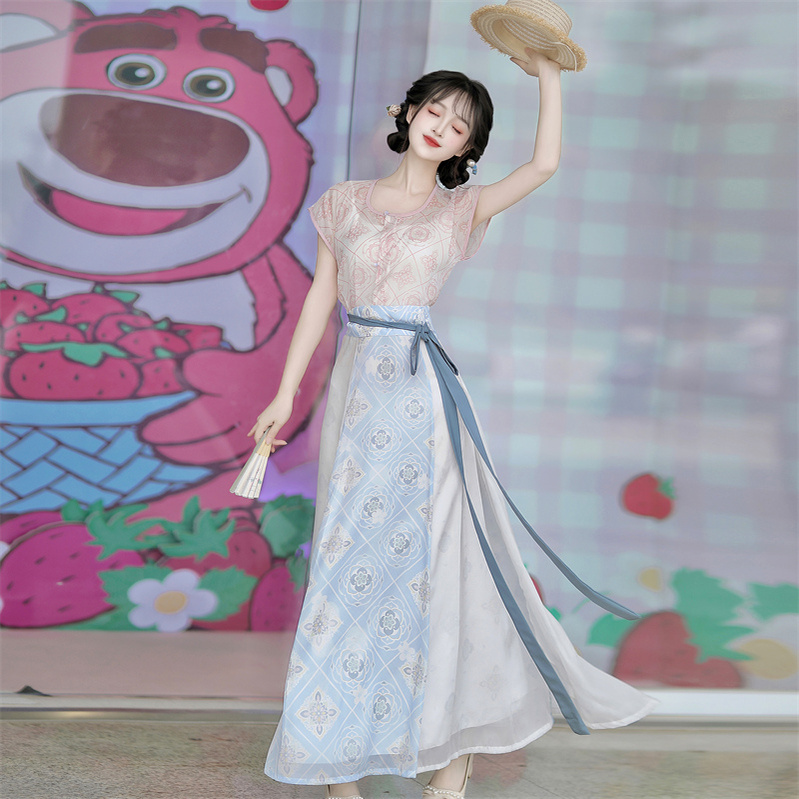 仔拾柒_娇颜唐制唐褙子汉服女