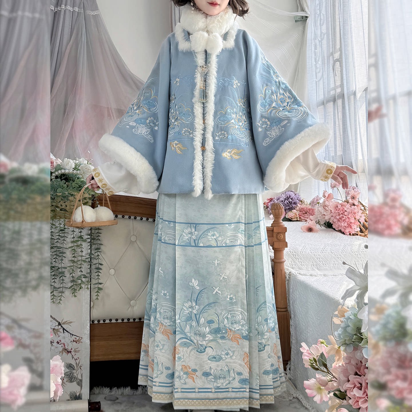 迎冬|明制汉服秋冬季短袄马面裙