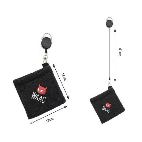 WAACGOLF高尔夫毛巾伸缩绳挂钩
