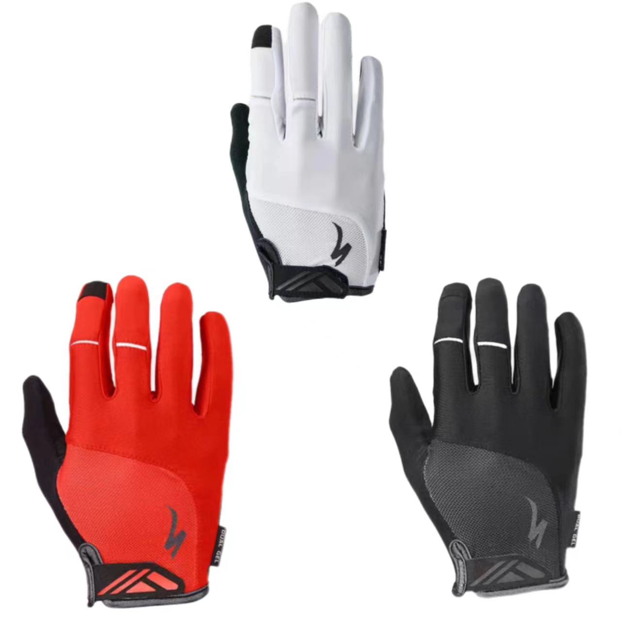 闪电长指半指触屏夏季超薄透气公路自行车骑行减震户外运动手套