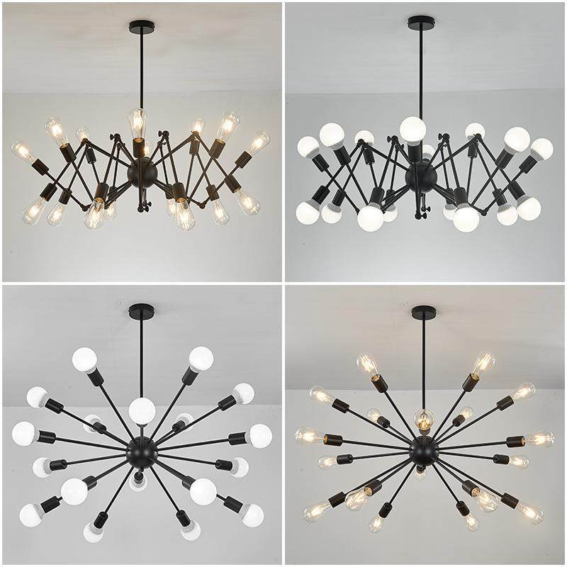 蜘蛛吊灯艺术美式复古车轮餐厅网咖铁艺灯网红北欧魔豆吊灯工业风,电子元器件市场,其它元器件,淘宝优惠券,粉丝福利购,淘宝优惠卷