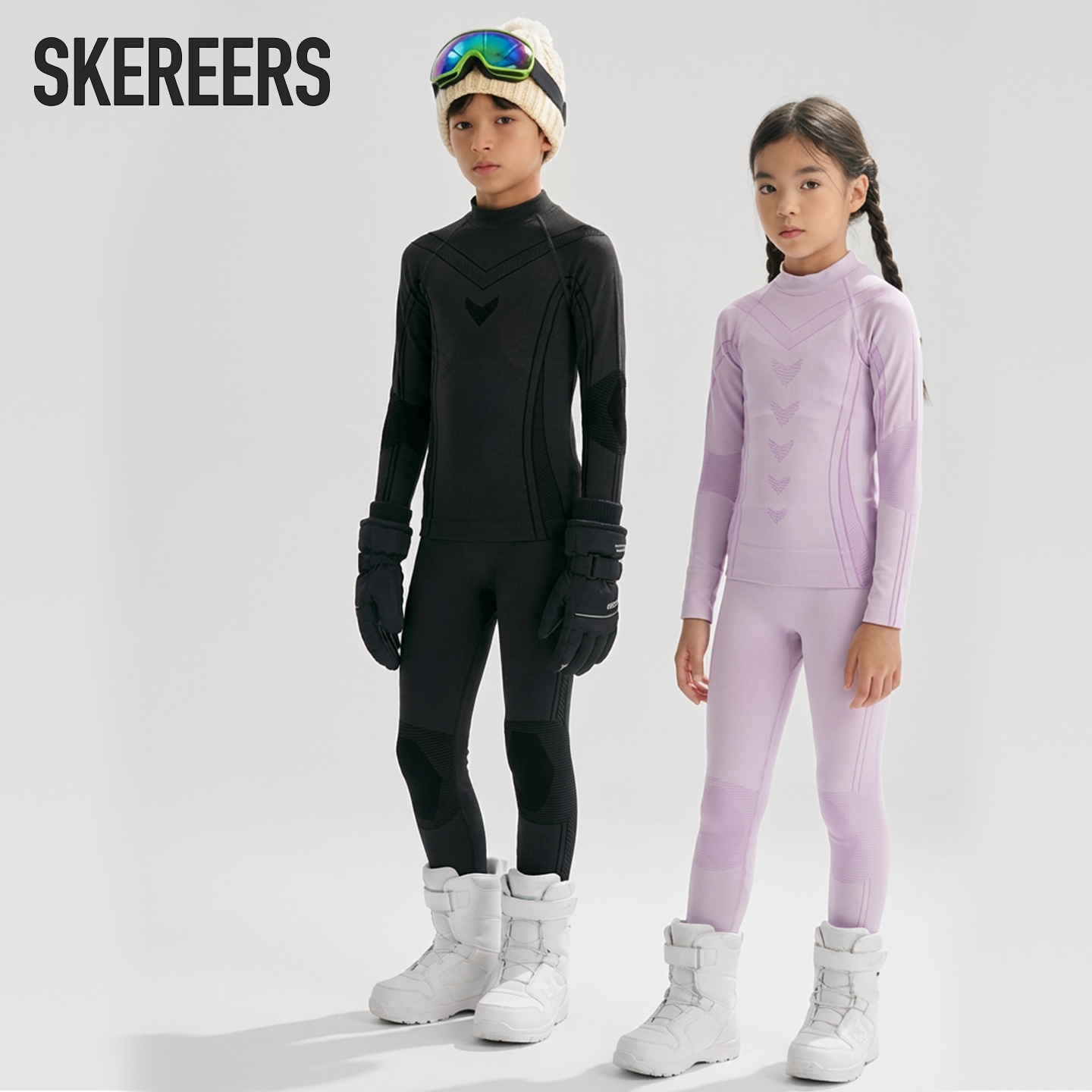 儿童滑雪速干衣保暖登山滑雪服裤女男户外专业排汗冬打底压缩内衣