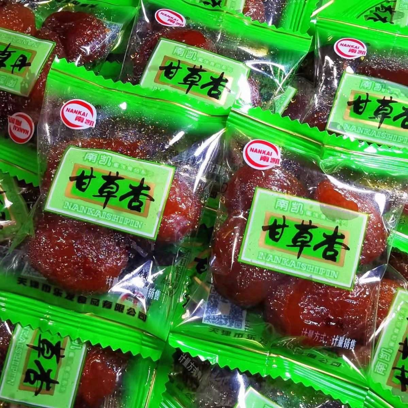 老牌子南凯甘草杏有核独立包装果干老式无核杏肉休闲蜜饯零食带核图片