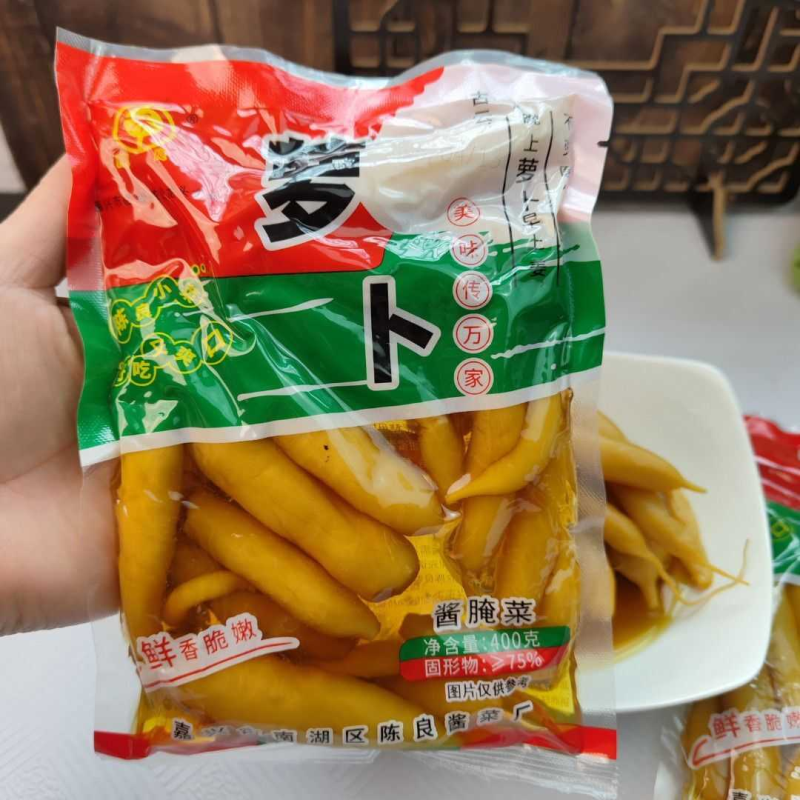 萝卜泡菜正宗嘉兴特产人参萝卜小萝卜头开袋速食400克经济大包装