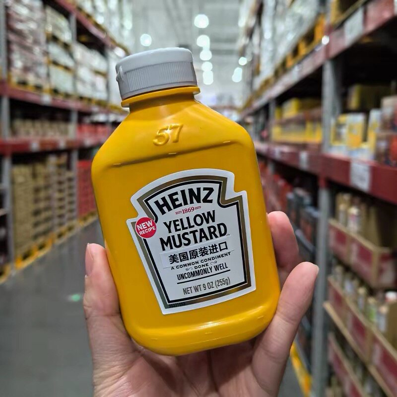 山姆MM亨氏美国进口黄芥末调味酱好挤健康食品正品代购官方旗舰店