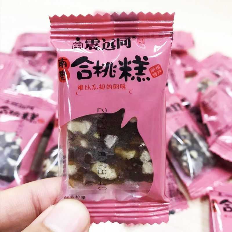 南枣核桃糕片手工红枣泥糖果小吃糕点心零食品浙江湖州特产震远同