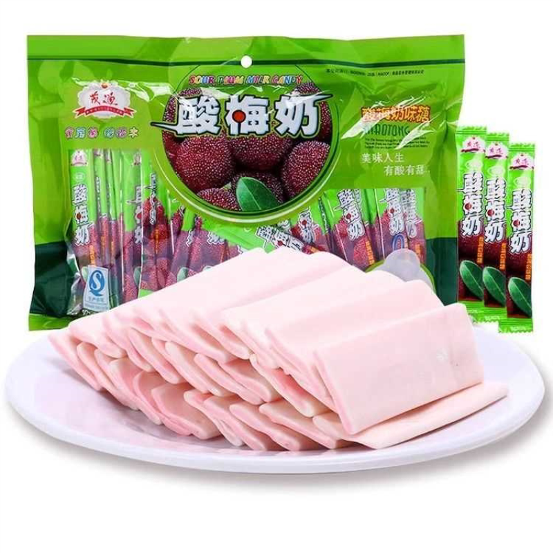 酸梅奶糖280g酸梅棒酸甜软糖儿童网红80后怀旧童年糖果解馋小零食