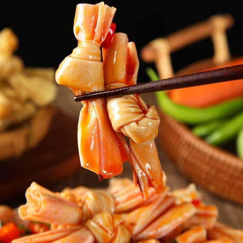 豆扣结豆寇批发腐竹结豆制品食材炸串火锅豆皮麻辣烫素肉干货含盐