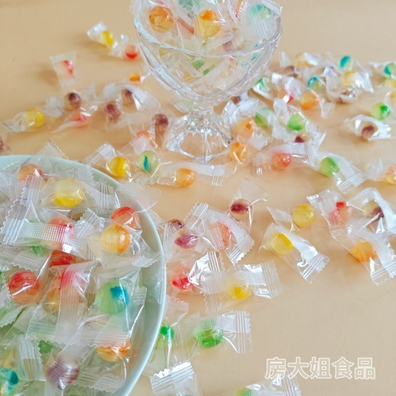 双色弹珠糖果味糖混合口味休闲网红老牌子商用前台糖果招待批发