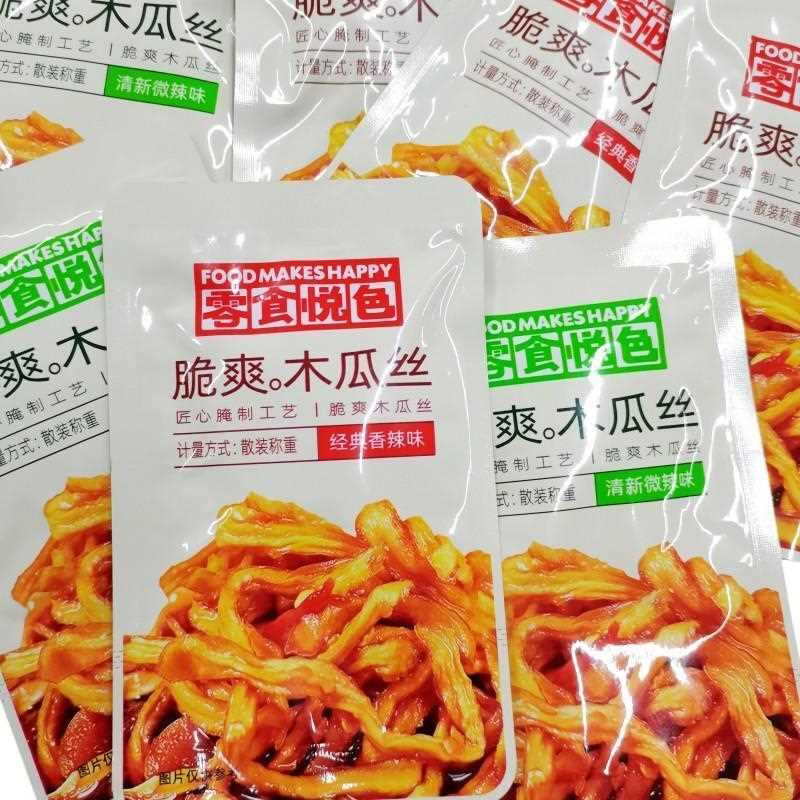 零食悦色香辣木瓜丝条凉拌即食下饭脆咸菜散装g袋装酱菜小零食
