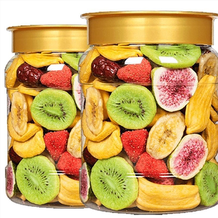 6种水果 250g 综合水果脆片冻干混合水果干蔬果儿童休闲零食罐装