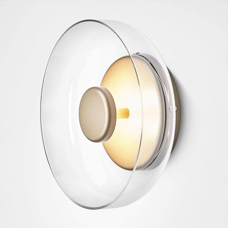 北欧创意玻璃过道客厅壁灯卧室床头小碗艺术书房设计师样板房壁灯