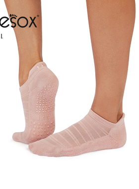 toesox tavi联名款中帮瑜伽袜运动袜防滑室内健身普拉提女子Savvy