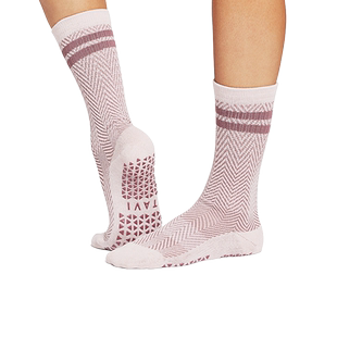 toesox tavi联名款中筒瑜伽袜运动袜防滑吸汗透气运动健身女款Kai
