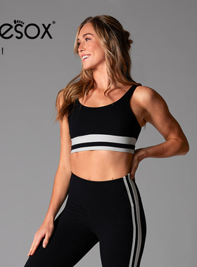 toesox tavi联名款运动内衣女 美背普拉提健身训练时尚裸感文胸