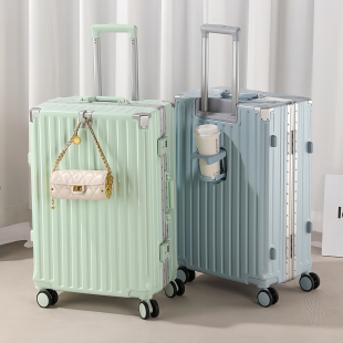 小米铝行李箱新款铝框万向轮拉杆箱男女学生大容量旅行箱密码箱24