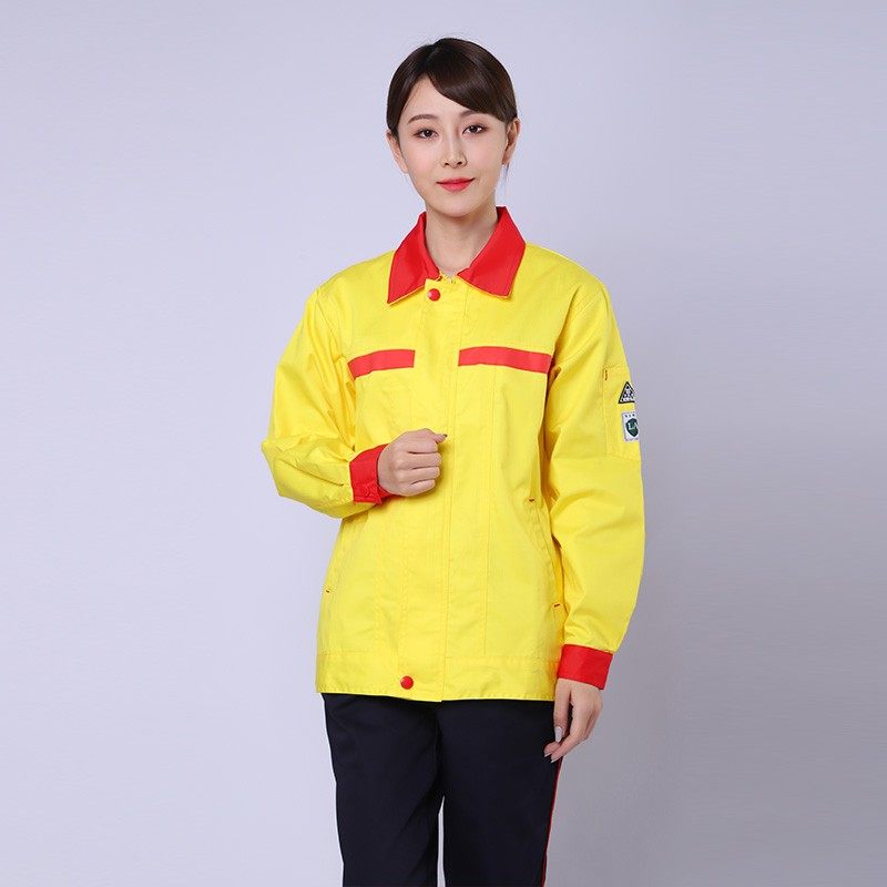 加油站工作服中国新能源石油石化油田油库春秋套装支持定制防静电