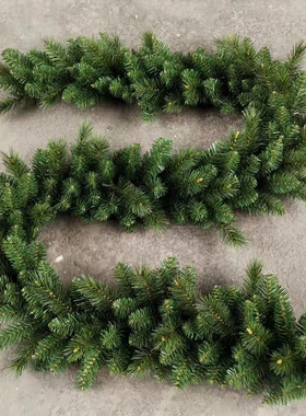 海迪圣诞场景布置用品270CM圣诞嘉蘭草装饰2.7米长绿色PVC藤条