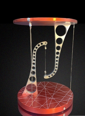 整体张拉结构桌面摆放创意装饰摆件全金属视觉悬浮反重力模型送礼