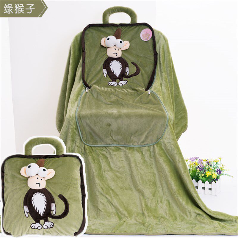 抱枕被子两用大号1.8米可爱卡通空调被靠垫办公室旅游汽车午休枕