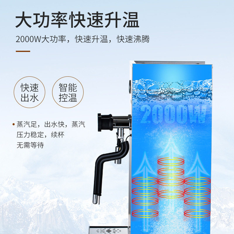110v商用蒸汽奶泡机全自动开水机加热奶茶蒸汽机咖啡店开水器240v