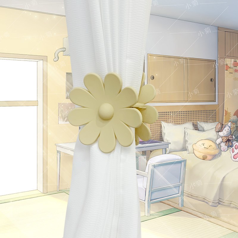 卡通花卉窗帘扣儿童房间男孩女孩少女卧室软装饰窗帘夹子