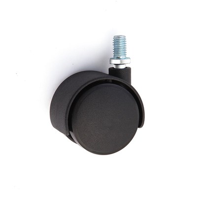 2寸M8螺丝轮万向轮刹车滑轮家具脚轮取电暖器油汀美容车小轮子