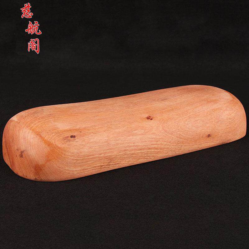 花梨木实木枕头颈椎枕原色实心硬枕半圆形圆柱木枕一体整木无拼接