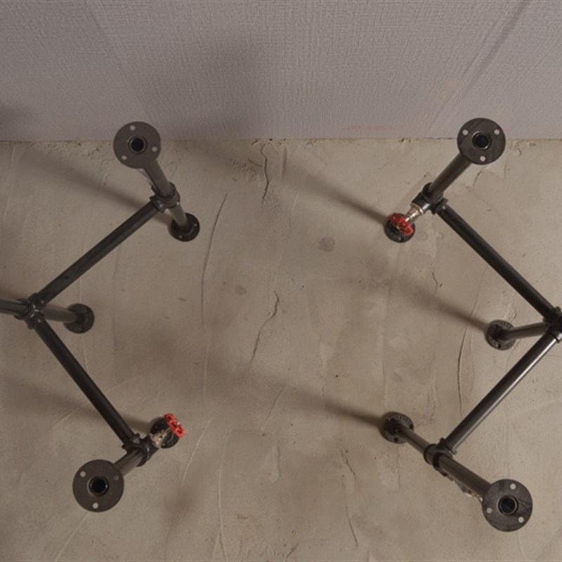 工业风格复古水管餐桌书桌电脑桌茶几大板桌玄关桌吧台桌腿桌脚