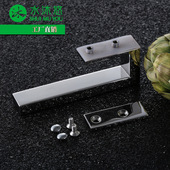 玻璃移门明装 把手淋浴房浴室门304不锈钢定做孔中距L8AC单边拉手