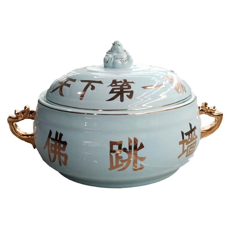 定制天下佛跳墙器皿陶瓷罐炖盅专用罐汤锅餐具碗商用餐厅酒店大盅