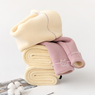 3加绒加厚4宝宝一体裤 外穿2岁儿童棉裤 子6小童冬天 冬季 女童内搭裤