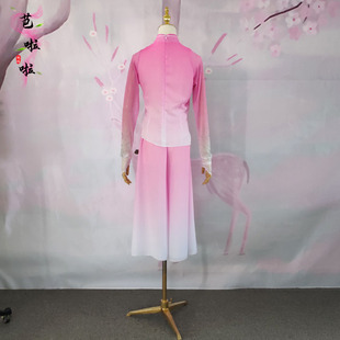 古典舞演出服胶州秧歌《桃靥》剧目舞蹈服民族扇子舞艺考表演服女