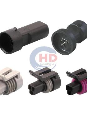 12078090/12065287/12110192适用天龙气压/J6机油压力传感器插头