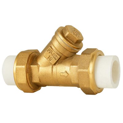PPR过滤器Y型大体PE黄铜加厚20 25 32过滤水管接头配件4分6分加厚