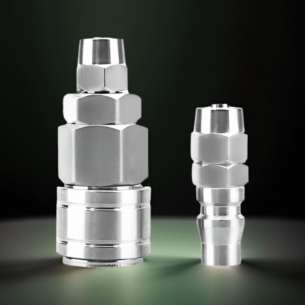 C式自锁304不锈钢接头SP1020快接气管快插耐温气动元件