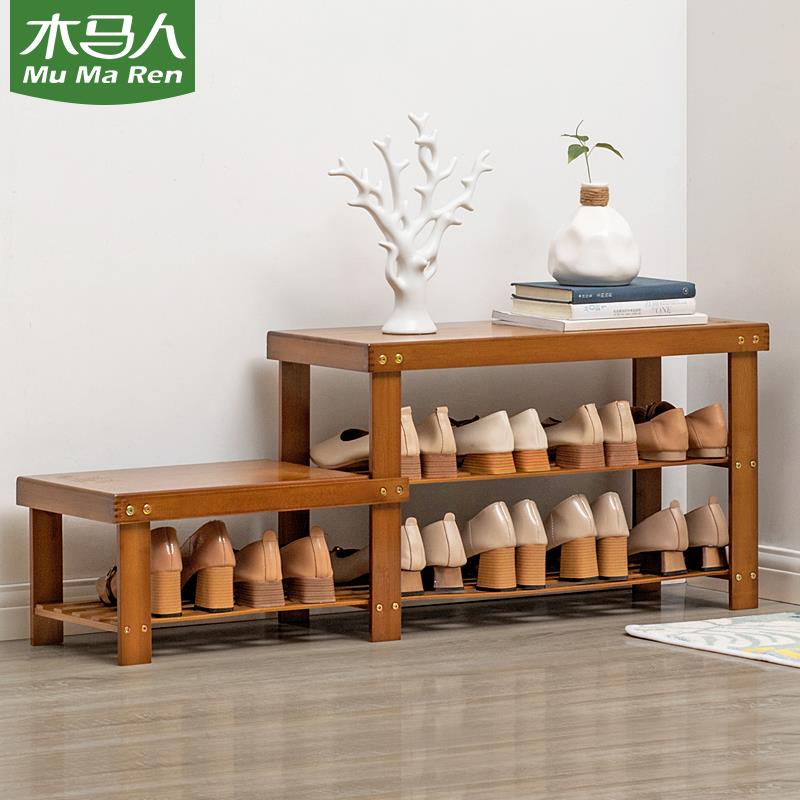 木马人换鞋凳轻奢家用门口鞋柜穿鞋长条坐凳衣帽间沙发非实木网红