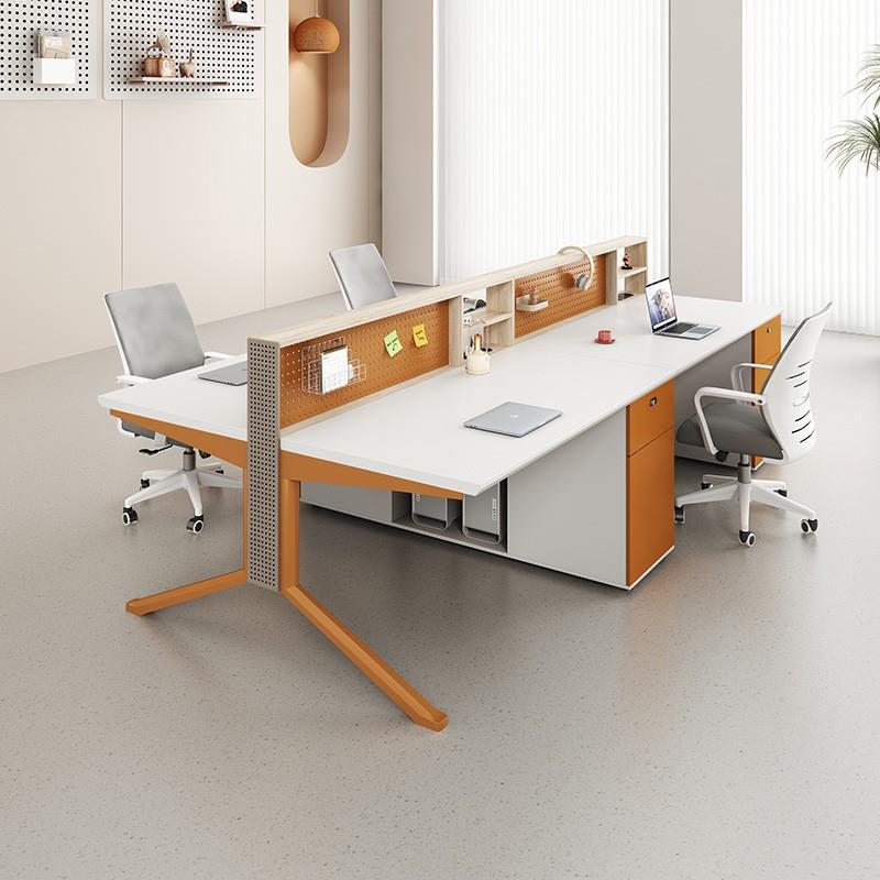 办公桌简约现代工位办公桌椅组合双两4四6人位员工办公家具职员桌