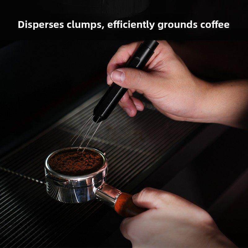 Wdt可收放式咖啡分散结块针式散粉机散粉均匀手冲摩卡壶磁搅粉针