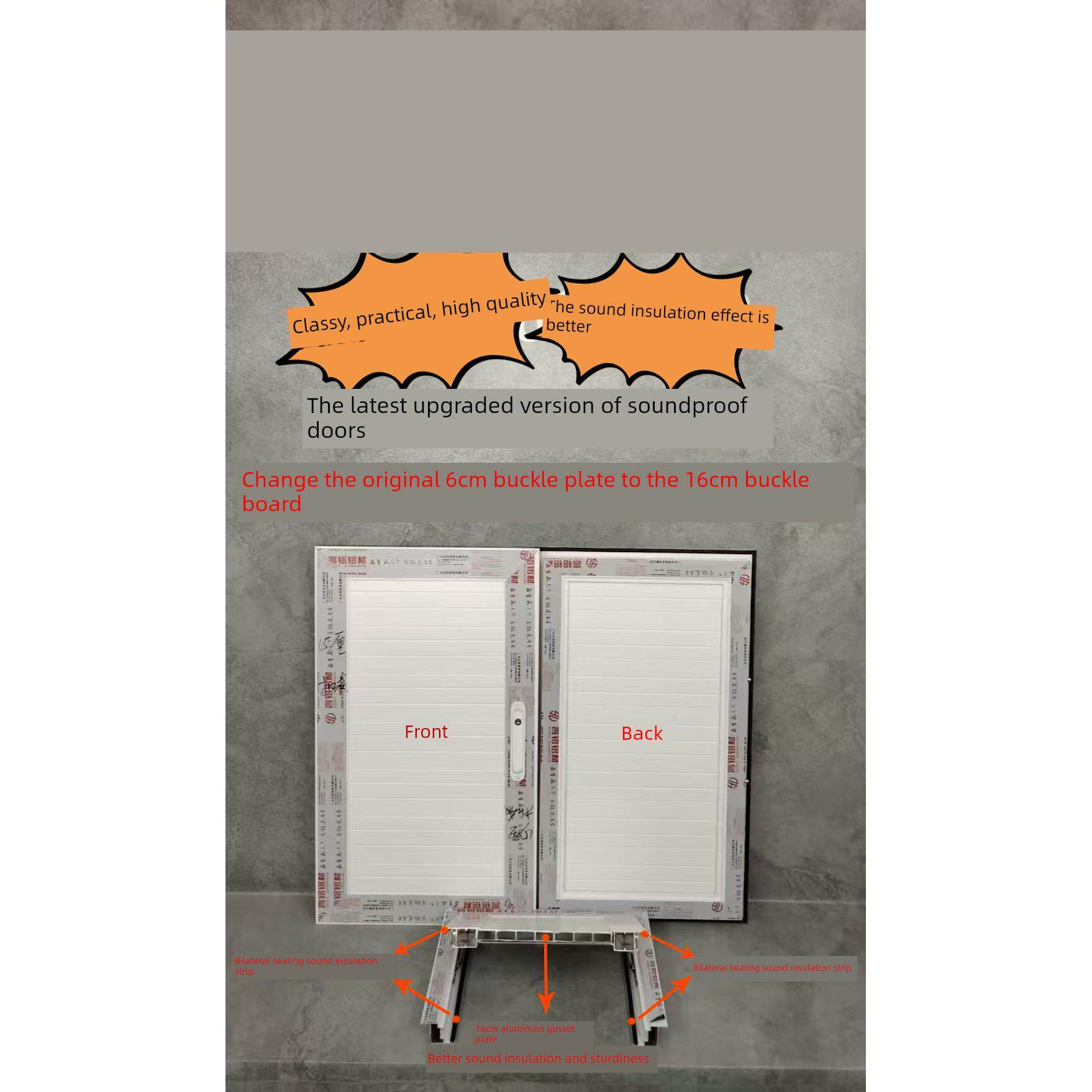 空调高级隔音门飘窗外机门定制检修门阳台装饰门管井门空调检修门