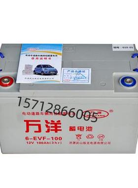 万洋蓄电池6-EVF-100 3EVF200 EV75 6EVF135 12V120 DF-112 71.8