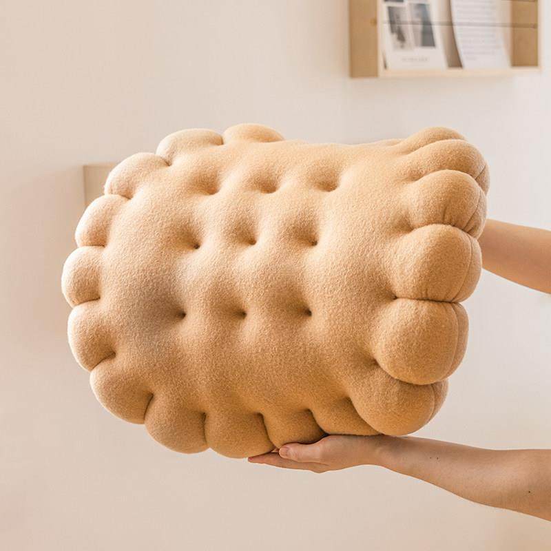 圆形曲奇坐垫办公室久坐饼干 干椅子垫学生宿舍柔软屁垫ins卧室冬