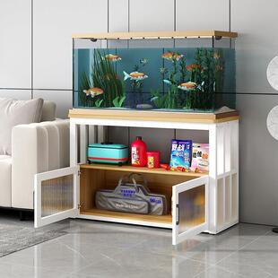 鱼缸承重底柜多层储物柜鱼缸架水族箱专用底座底架家用鱼缸柜